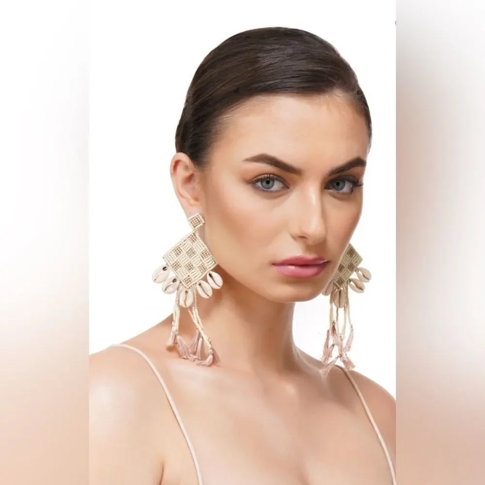 Seashell Tassel Earrings